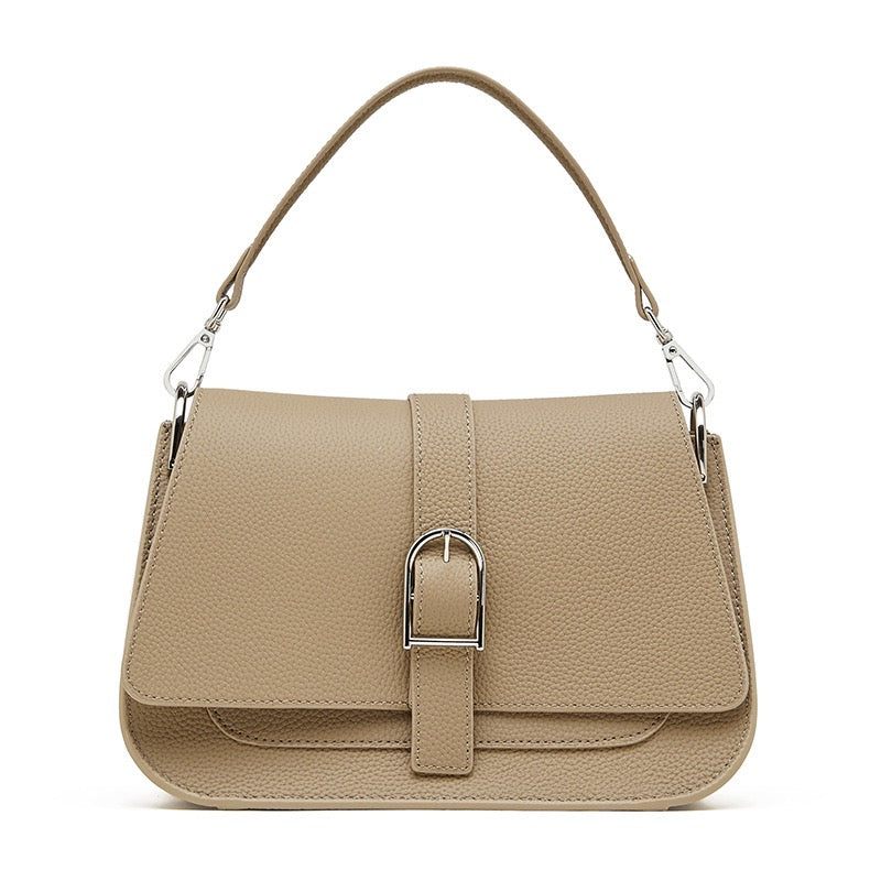 Genuine Leather Saddle Bag | Effortless Minimalist Commuter Elegance