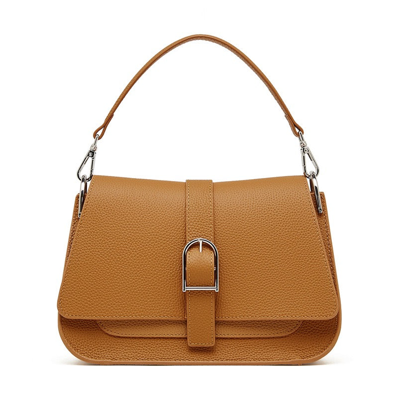 Genuine Leather Saddle Bag | Effortless Minimalist Commuter Elegance