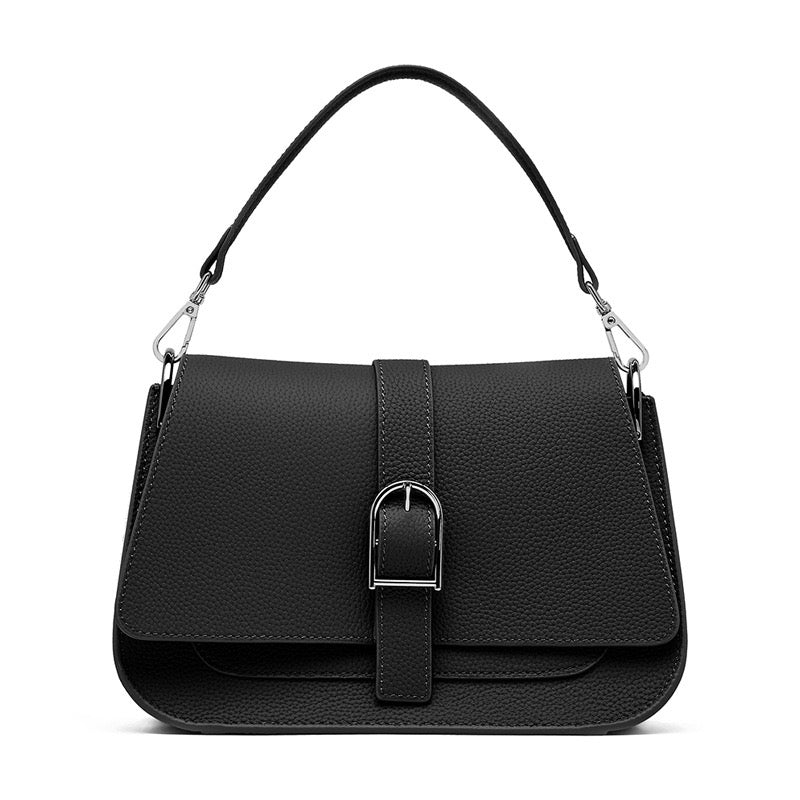 Genuine Leather Saddle Bag | Effortless Minimalist Commuter Elegance