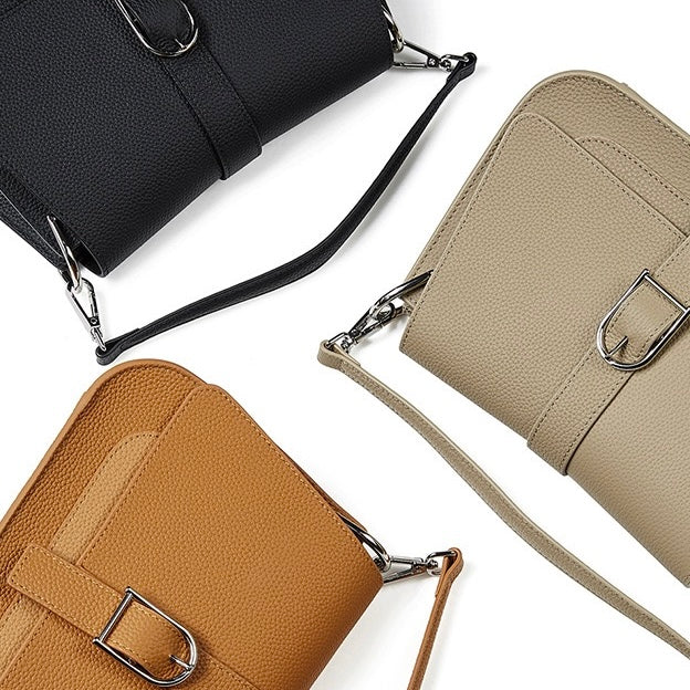 Genuine Leather Saddle Bag | Effortless Minimalist Commuter Elegance