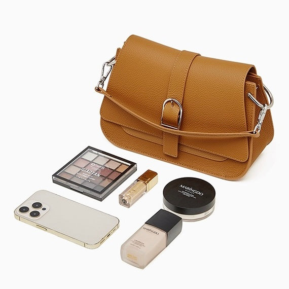 Genuine Leather Saddle Bag | Effortless Minimalist Commuter Elegance