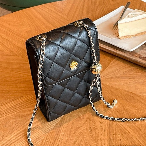Women's Genuine Leather Chain Crossbody Phone Bag | Effortless Elegance