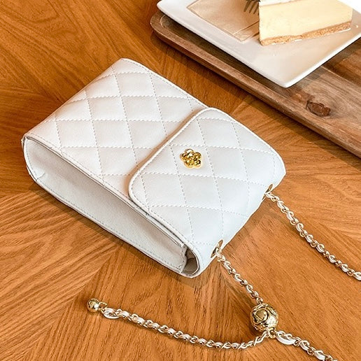 Women's Genuine Leather Chain Crossbody Phone Bag | Effortless Elegance