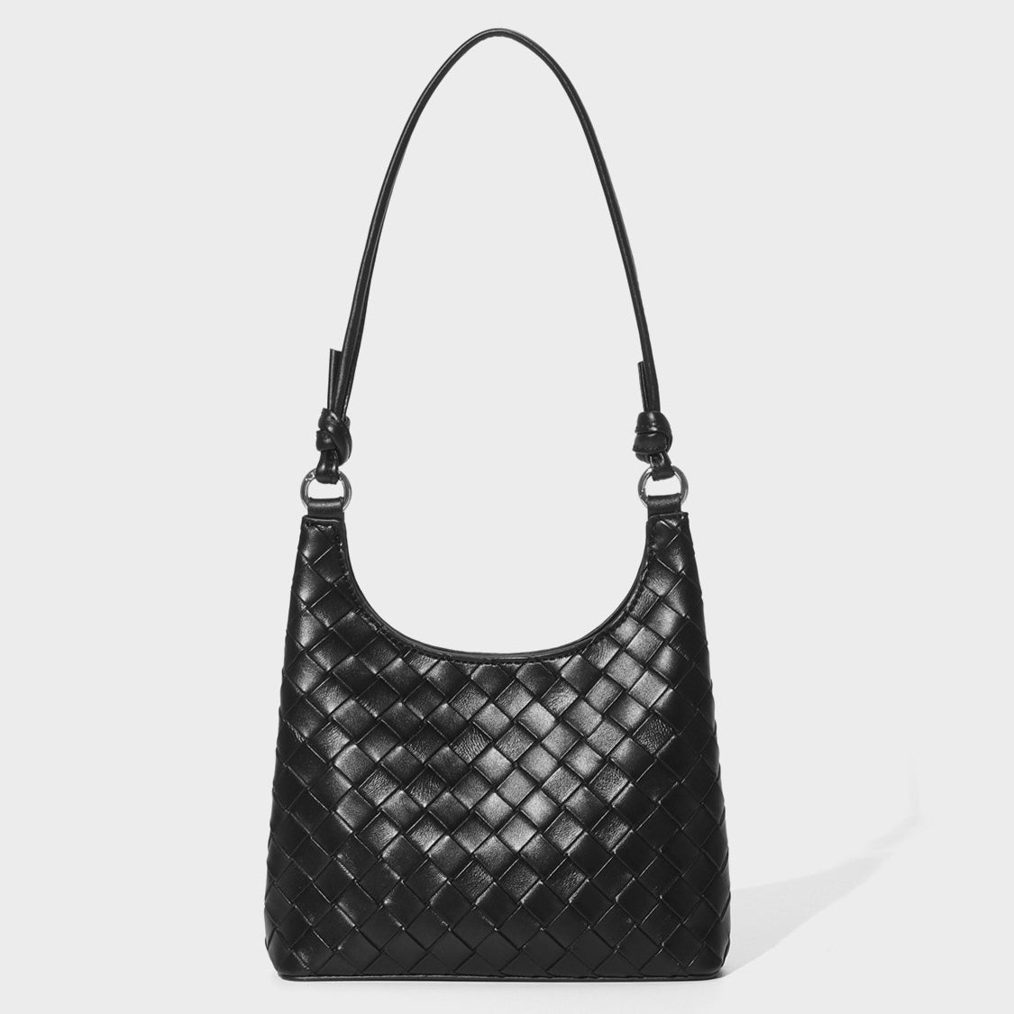 Women’s Genuine Leather Woven Shoulder Bag | Refined Weave Elegance