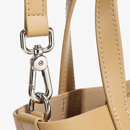 Women’s Genuine Leather Woven Picnic Basket Bag | Chic Panda Charm