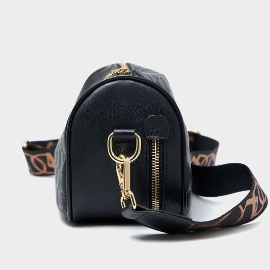 Women’s Genuine Leather Checkered Crossbody Bag | Effortless Timeless Sophistication