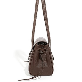 Genuine Vegetable Tanned Leather Underarm Baguette Bag | Effortless Elegance