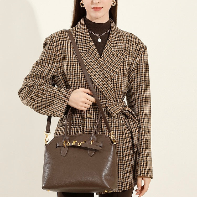 Women’s Vintage Grain Leather Tote Bag | Effortless Everyday Elegance