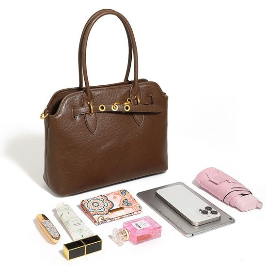 Women’s Vintage Grain Leather Tote Bag | Effortless Everyday Elegance
