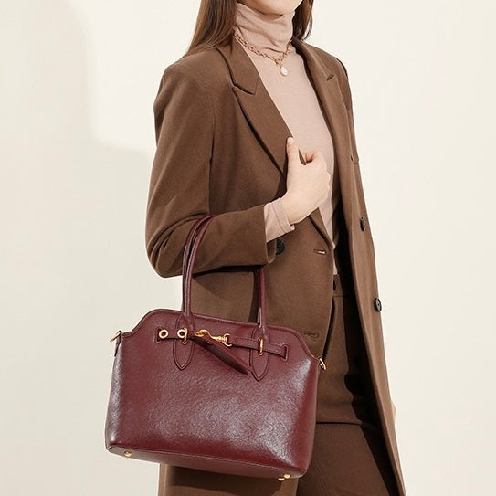 Women’s Vintage Grain Leather Tote Bag | Effortless Everyday Elegance