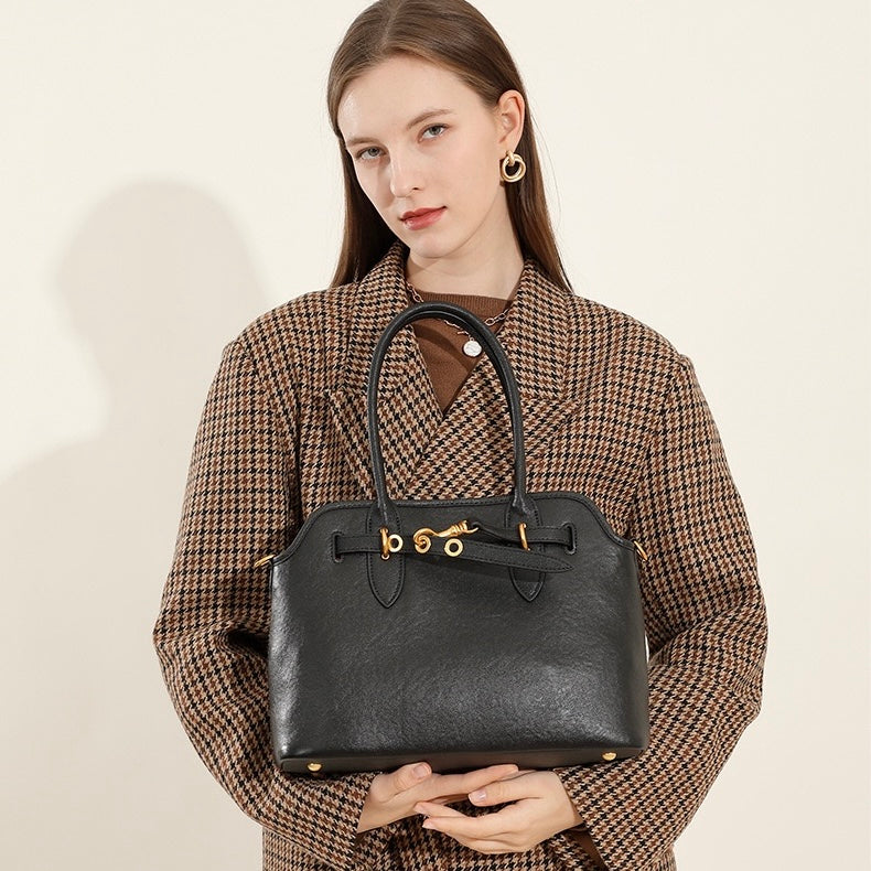 Women’s Vintage Grain Leather Tote Bag | Effortless Everyday Elegance