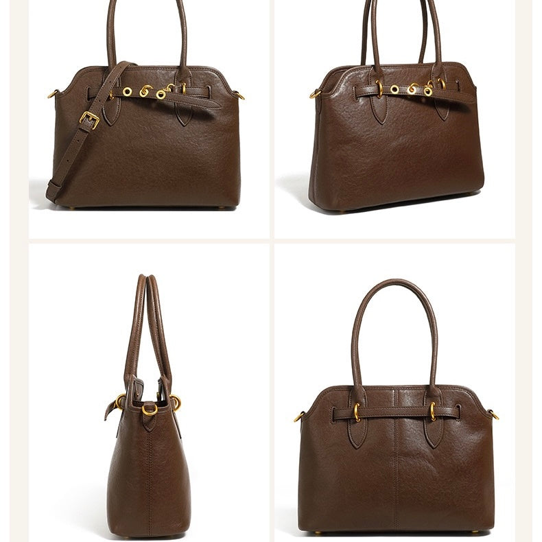 Women’s Vintage Grain Leather Tote Bag | Effortless Everyday Elegance