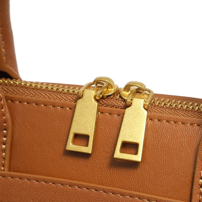 Women’s Genuine Leather Shell Bag | Timeless Crossbody Elegance