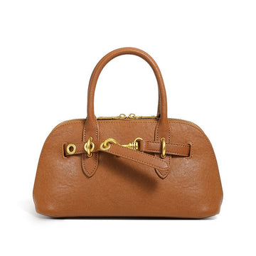 Women’s Genuine Leather Shell Bag | Timeless Crossbody Elegance