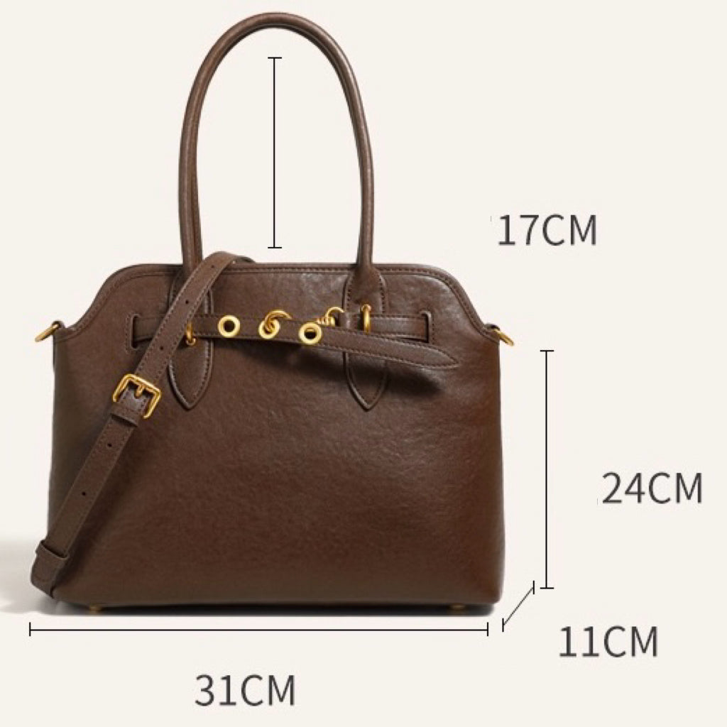 Women’s Vintage Grain Leather Tote Bag | Effortless Everyday Elegance