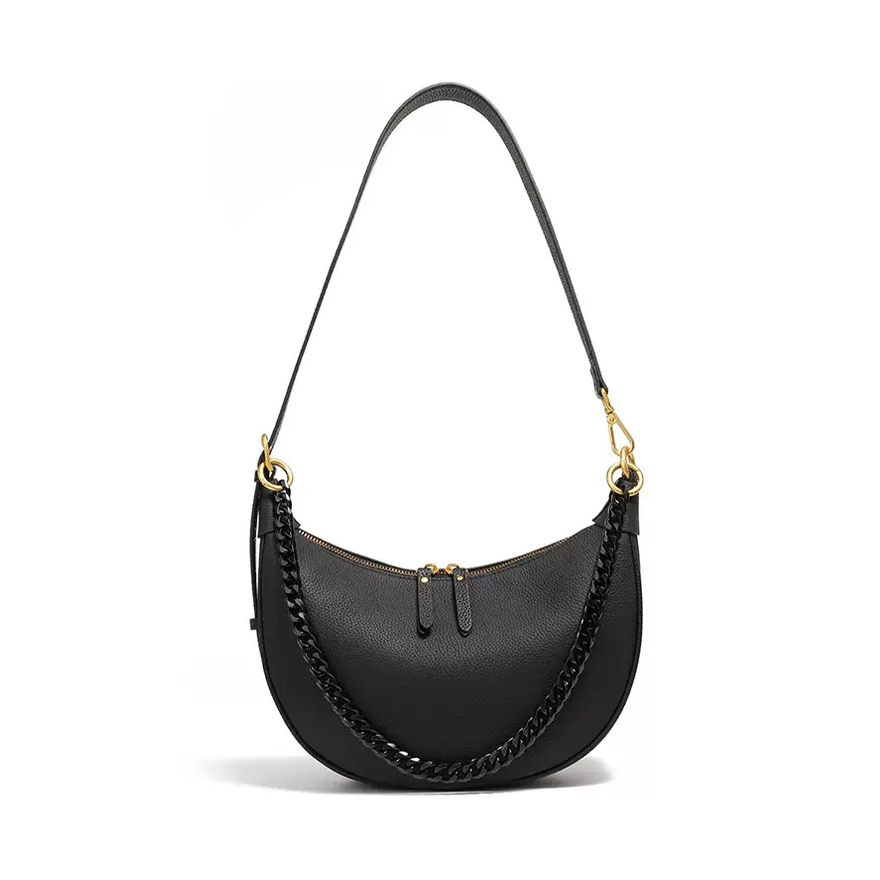 Women’s Genuine Leather Baguette Dumpling Bag | Effortless Everyday Elegance