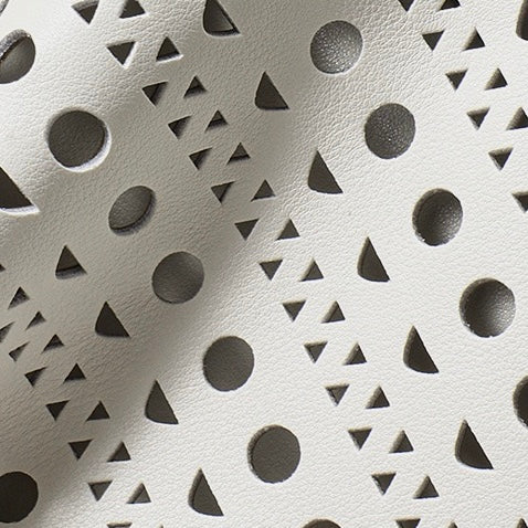 Genuine Leather Tote Bag | Perforated Elegance With Detachable Pouch