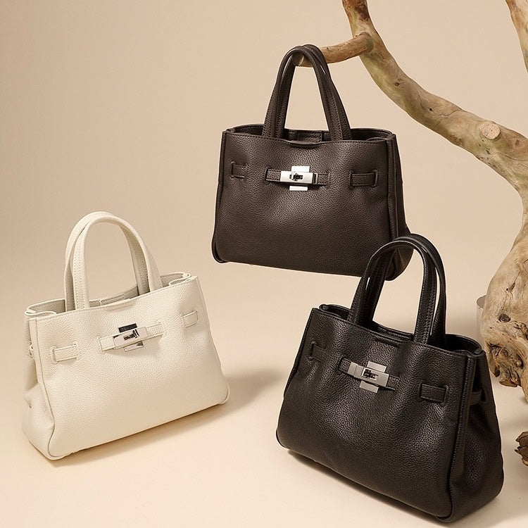 Women’s Genuine Pebbled Leather Crossbody Bag | Effortless Elegance