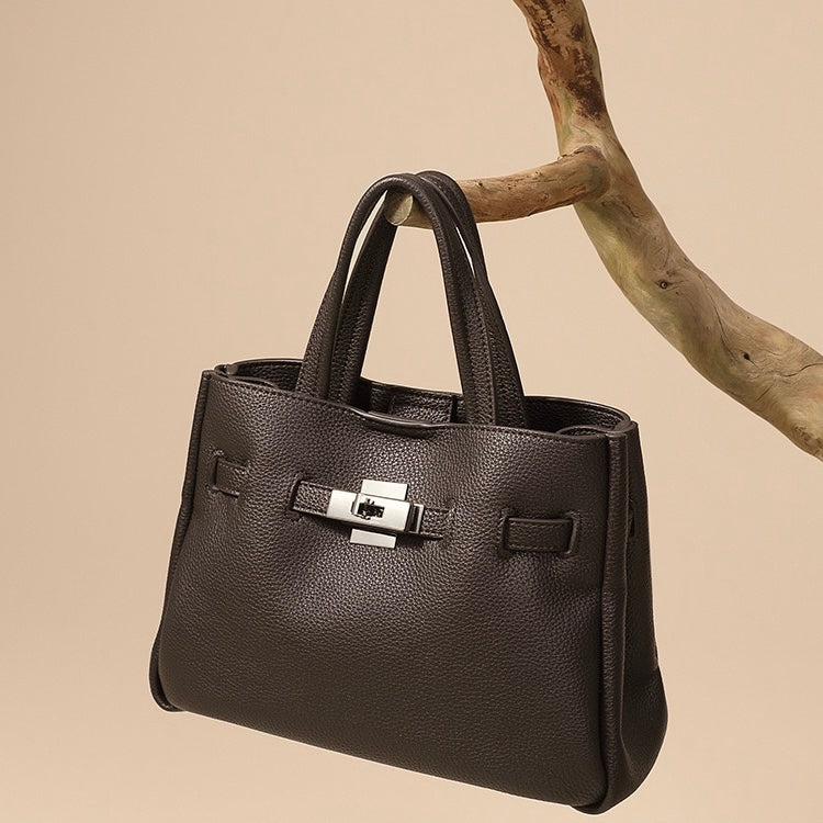 Women’s Genuine Pebbled Leather Crossbody Bag | Effortless Elegance