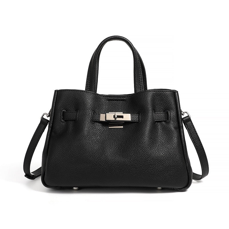 Women’s Genuine Pebbled Leather Crossbody Bag | Effortless Elegance