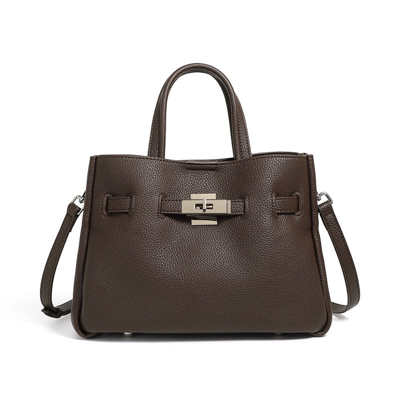 Women’s Genuine Pebbled Leather Crossbody Bag | Effortless Elegance