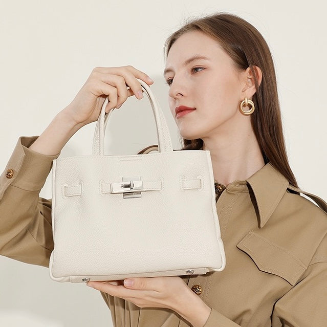 Women’s Genuine Pebbled Leather Crossbody Bag | Effortless Elegance