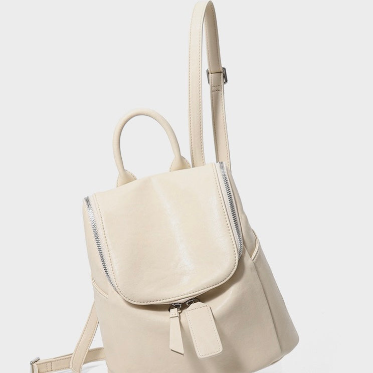 Women’s Genuine Leather Backpack | Effortless Timeless Minimalist Elegance