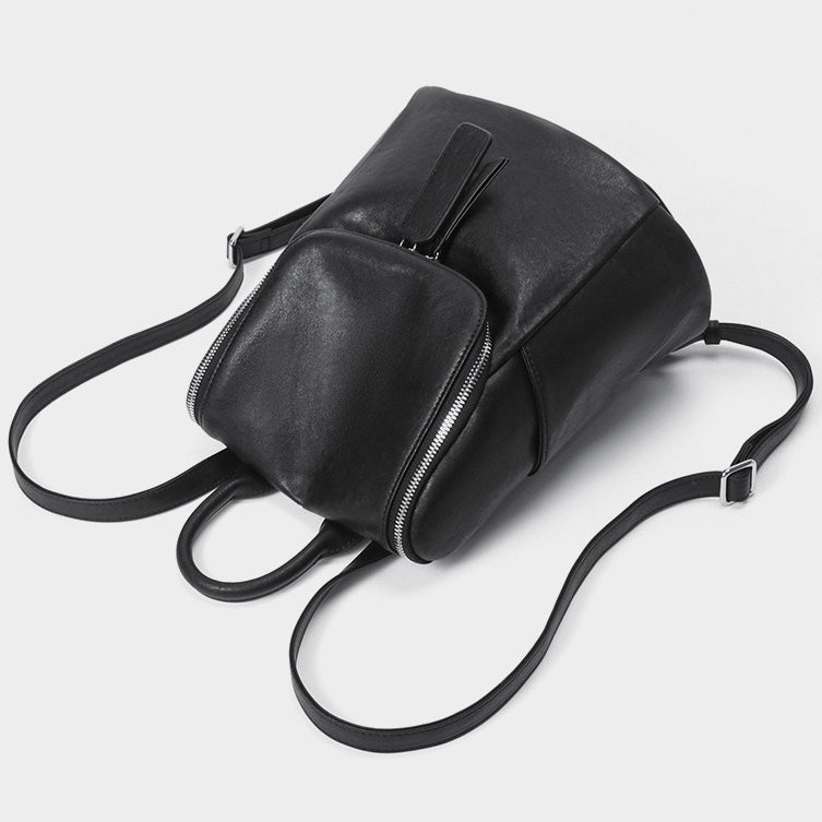 Women’s Genuine Leather Backpack | Effortless Timeless Minimalist Elegance