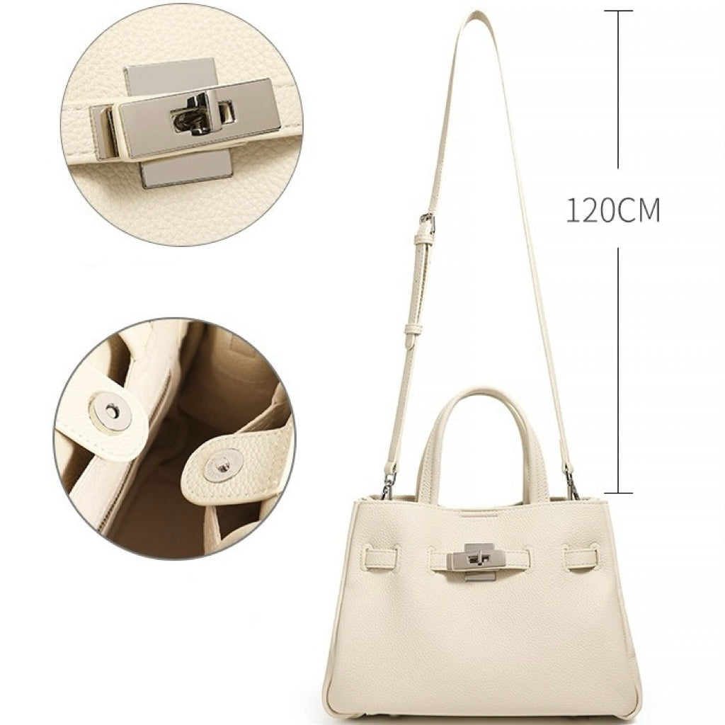 Women’s Genuine Pebbled Leather Crossbody Bag | Effortless Elegance
