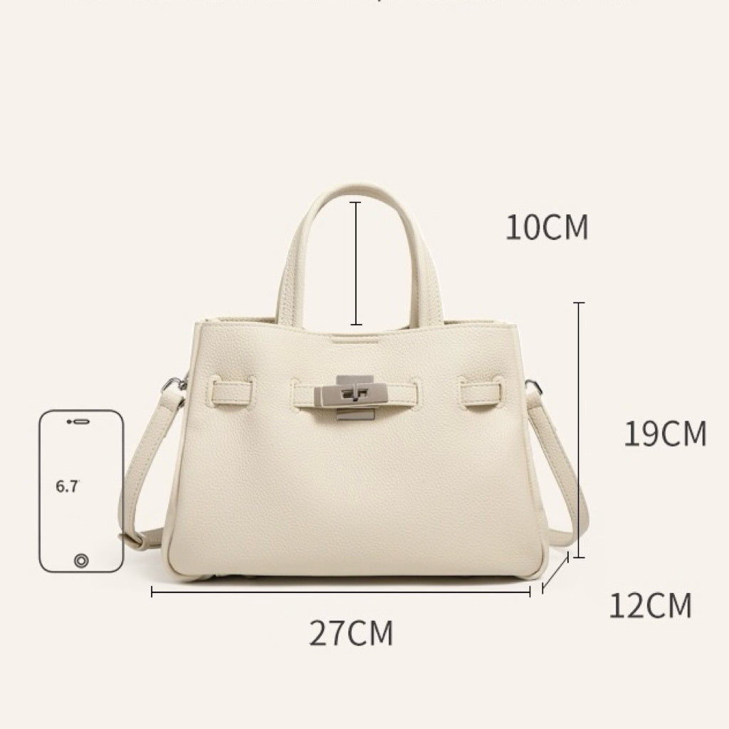 Women’s Genuine Pebbled Leather Crossbody Bag | Effortless Elegance