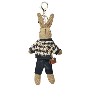 Fluffy Bunny Bag Charm | Quiet Luxury Everyday Accent