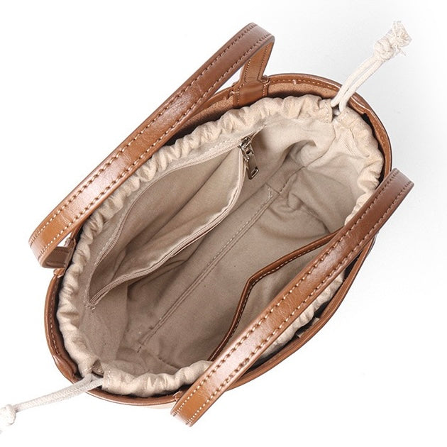 Women’s Vintage Genuine Leather Tote With Pouch | Effortless Elegance