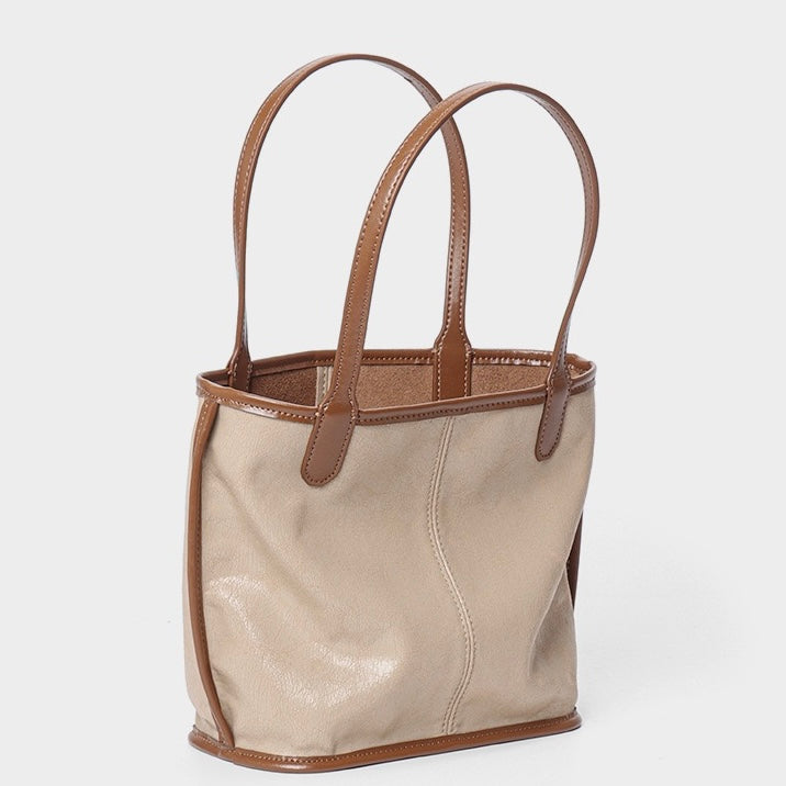 Women’s Vintage Genuine Leather Tote With Pouch | Effortless Elegance