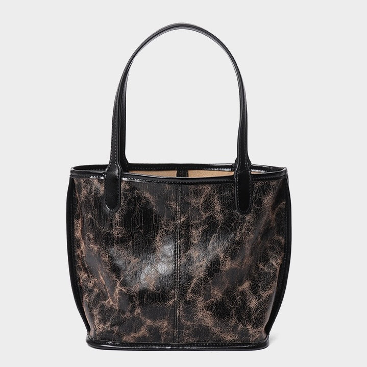 Women’s Vintage Genuine Leather Tote With Pouch | Effortless Elegance