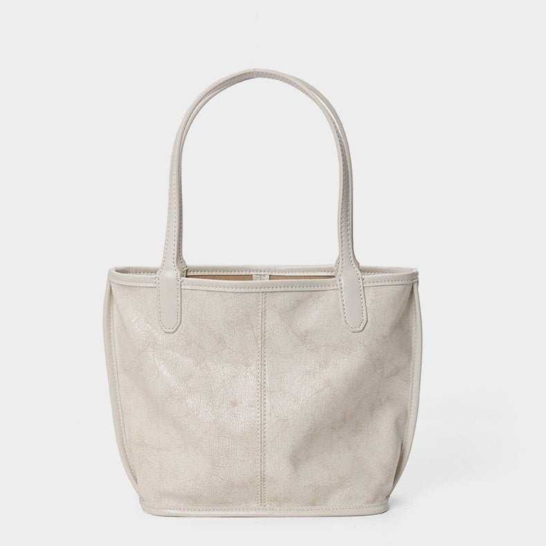 Women’s Vintage Genuine Leather Tote With Pouch | Effortless Elegance