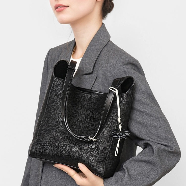 Textured Genuine Leather Hobo Bag | Timeless Floral Charm