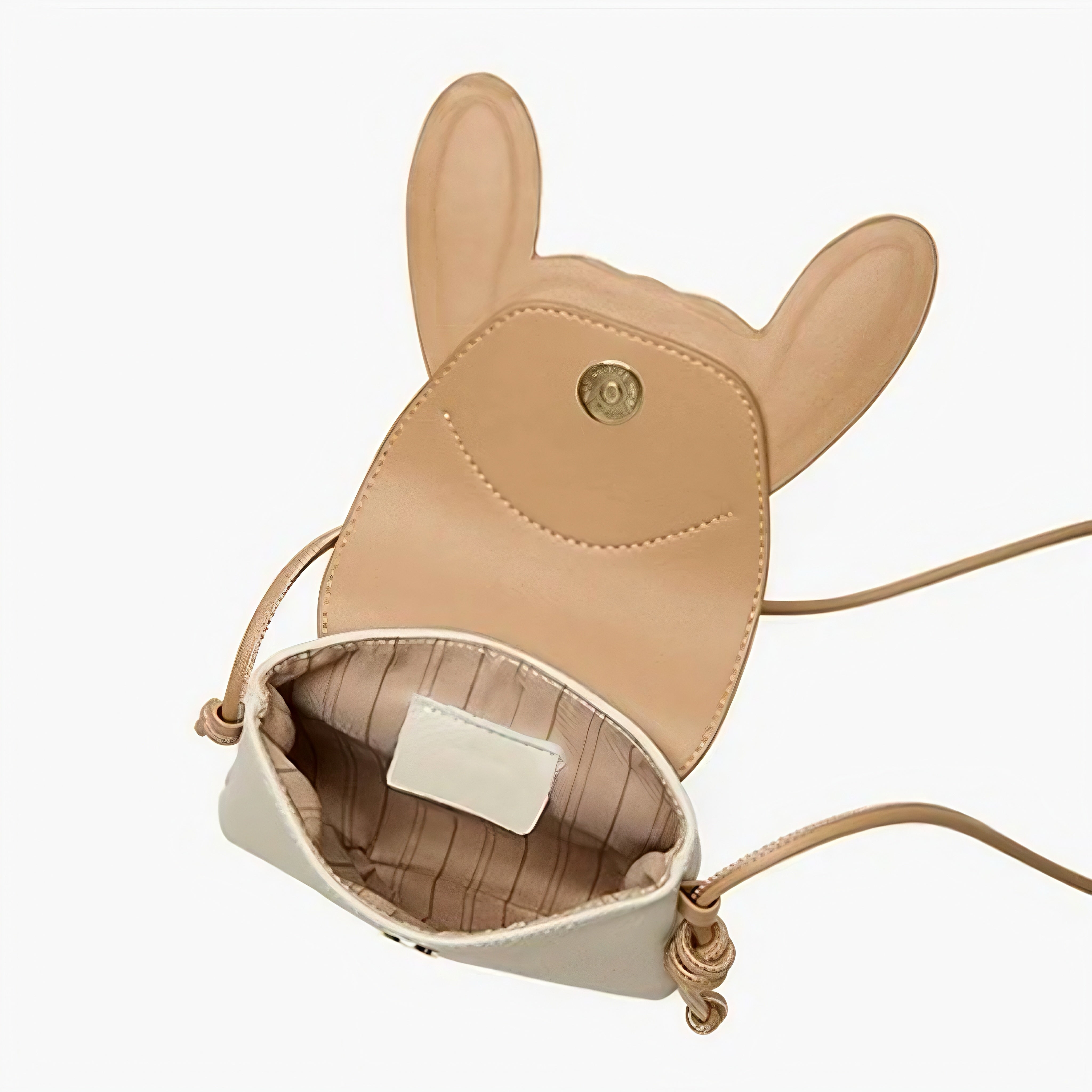 Women's Leather Mini Crossbody Phone Bag | Rabbit Inspired Elegance