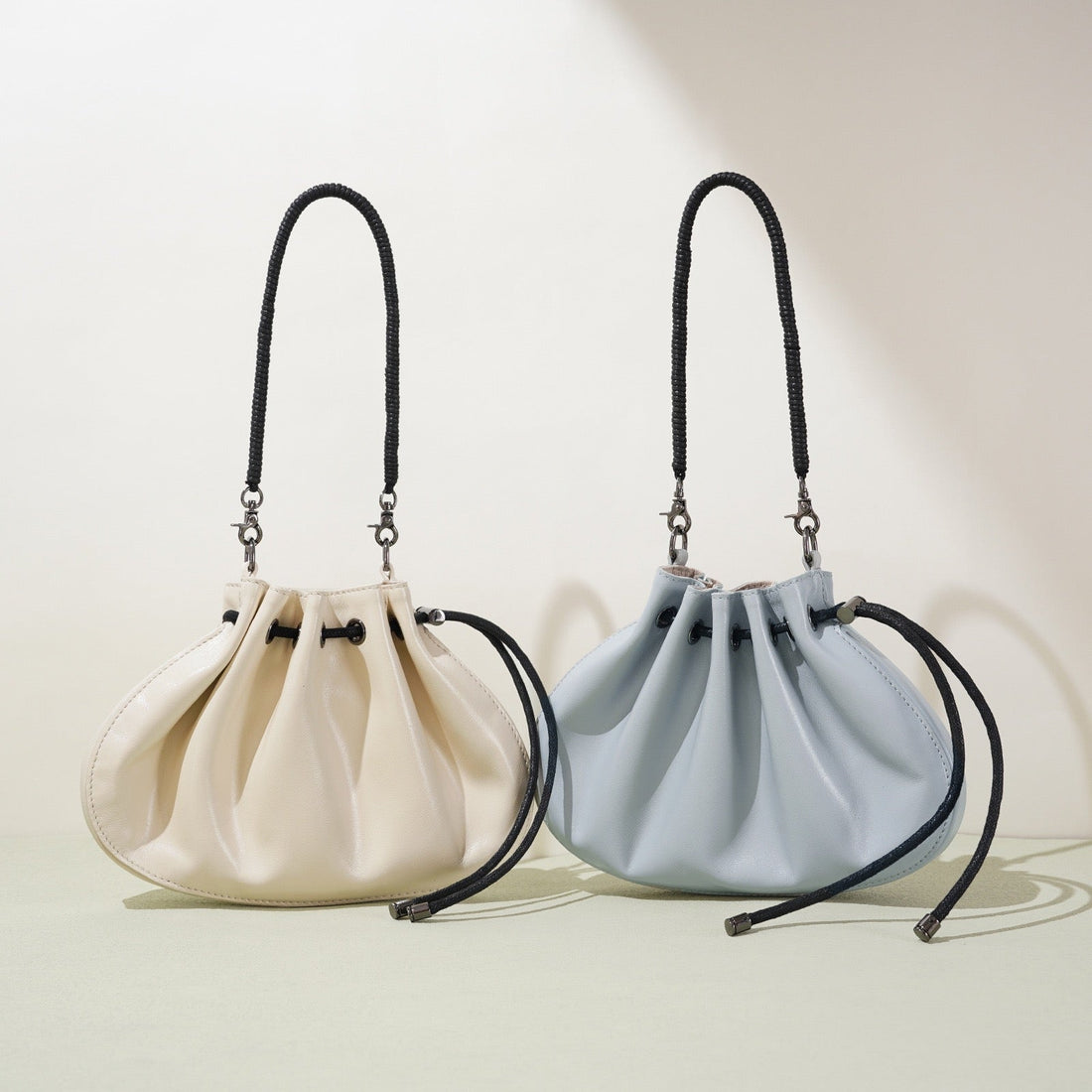Women’s Sheepskin Drawstring Crossbody Bag | Effortless Everyday Elegance