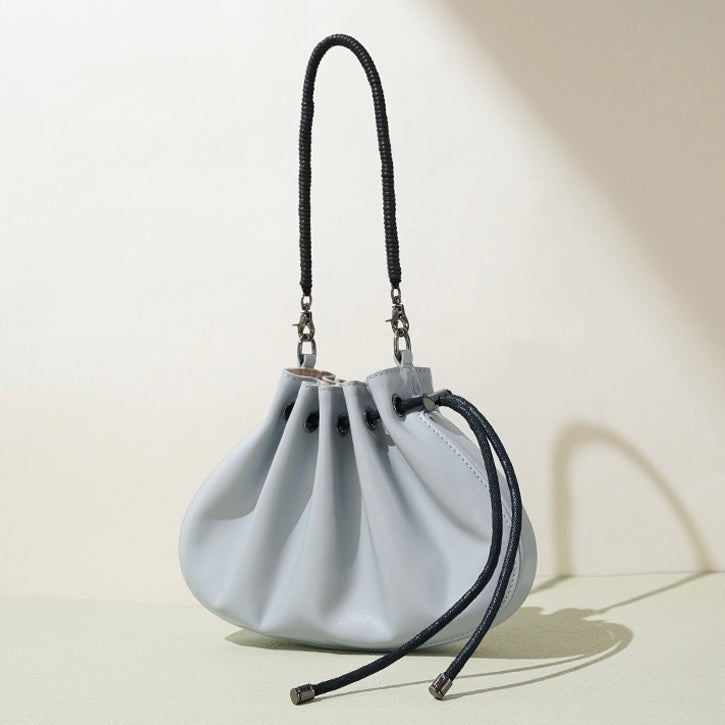 Women’s Sheepskin Drawstring Crossbody Bag | Effortless Everyday Elegance