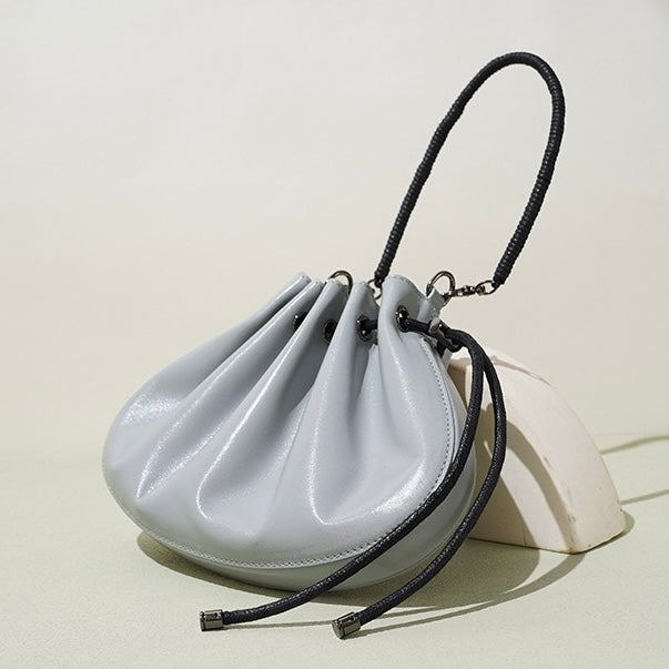 Women’s Sheepskin Drawstring Crossbody Bag | Effortless Everyday Elegance