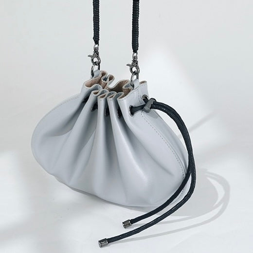Women’s Sheepskin Drawstring Crossbody Bag | Effortless Everyday Elegance