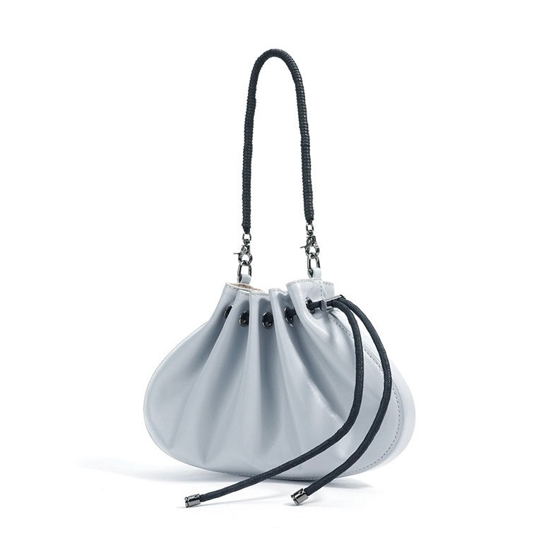 Women’s Sheepskin Drawstring Crossbody Bag | Effortless Everyday Elegance