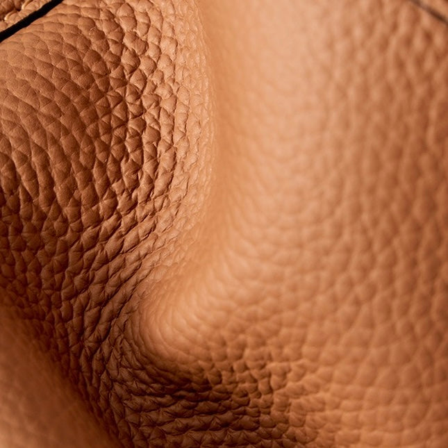 Women’s Genuine Leather Bucket Bag | Large Capacity Effortless Elegance