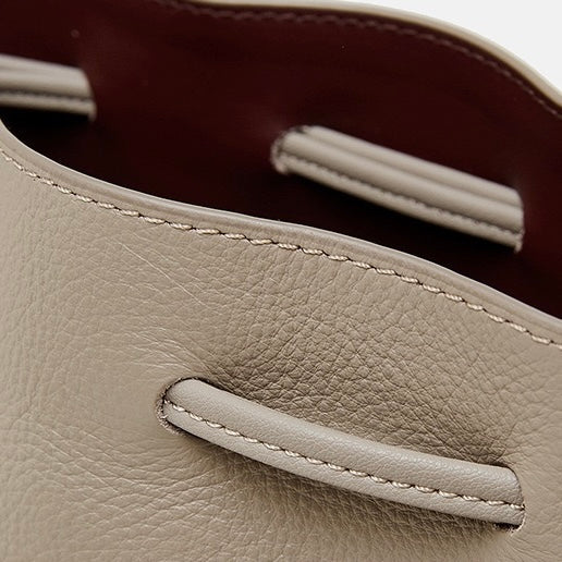 Women’s Genuine Leather Bucket Fringe Crossbody Handbag | Effortless Everyday Elegance