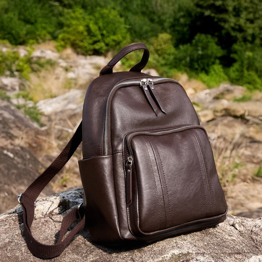 Women’s Genuine Leather Large Capacity Backpack | Effortless Elegance