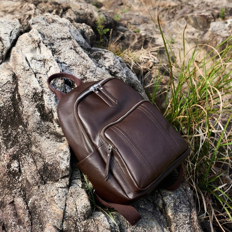 Women’s Genuine Leather Large Capacity Backpack | Effortless Elegance
