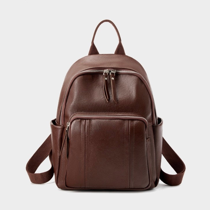 Women’s Genuine Leather Large Capacity Backpack | Effortless Elegance