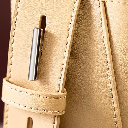 Women’s Genuine Leather Crossbody Shoulder Bucket Bag | Effortless Everyday Elegance