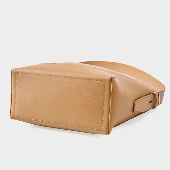 Women’s Genuine Leather Crossbody Shoulder Bucket Bag | Effortless Everyday Elegance