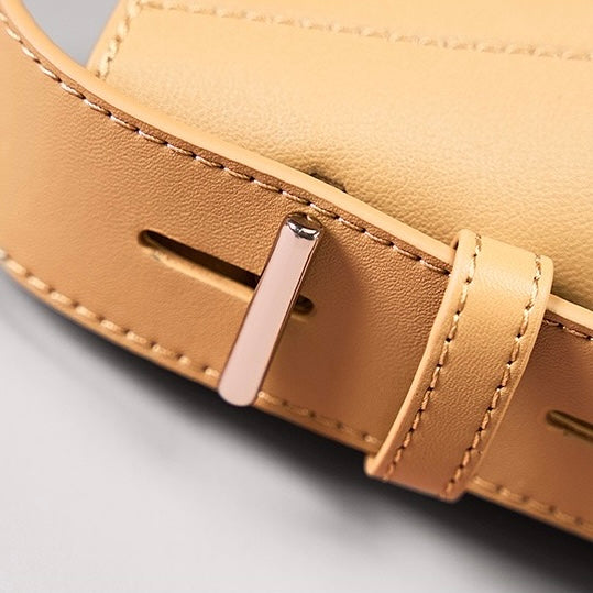 Women’s Genuine Leather Crossbody Shoulder Bucket Bag | Effortless Everyday Elegance
